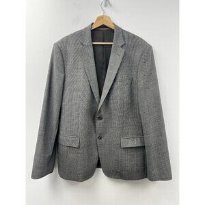 Versace Collection Wool Blazer  Sports Coat Gray houndstooth  Sz 54